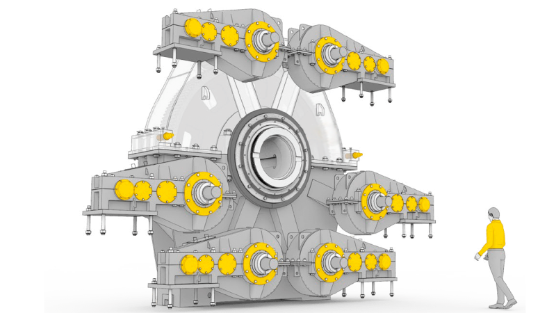 Привод наклона конвертера